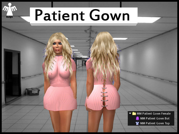 MM Female Patient Gown