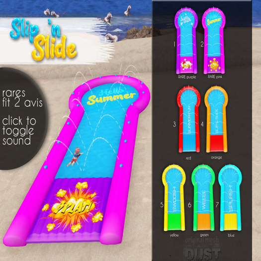 2 DUST: Slip 'n Slide PINK RARE