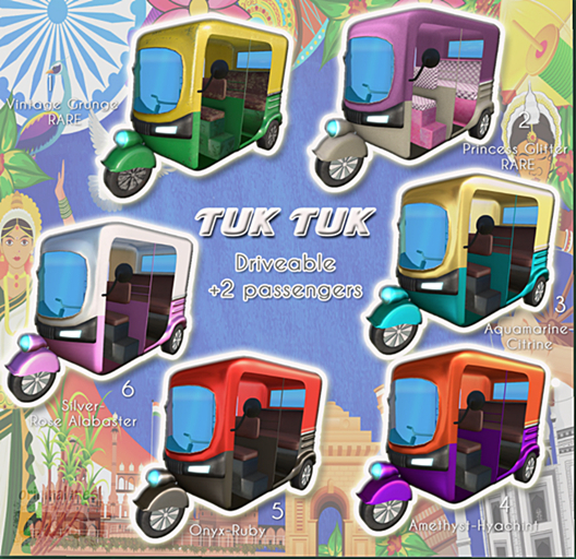 2 DUST: TukTuk Princess Glitter RARE