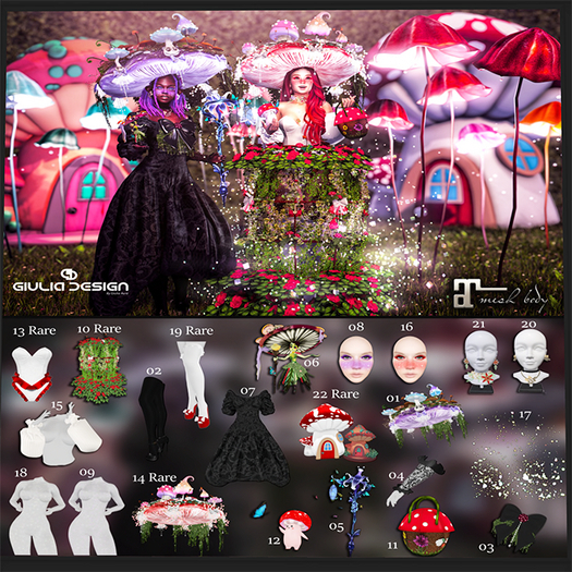 18 Body Glitter colors-[GIULIADESIGN]-The Tiny Toadstool-