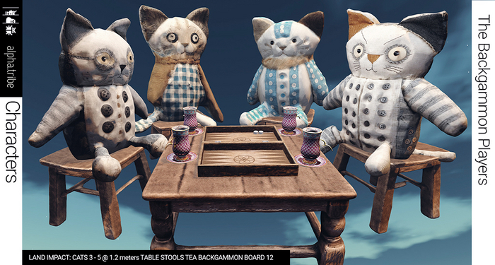 alpha.tribe::: [Ragville] Backgammon Player Cats