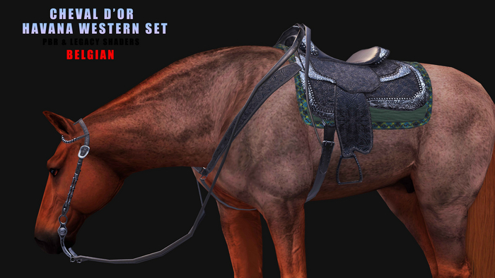 Cheval D'or / Teeglepet Belgian / Havana Western Set. [HUD]