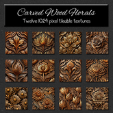 *Wallflowers* Carved Wood Florals