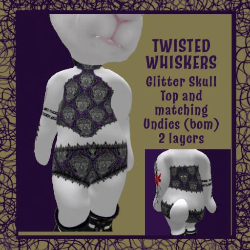 *TW* GLITTER TOP AND UNDIES 2 PCS. BOM