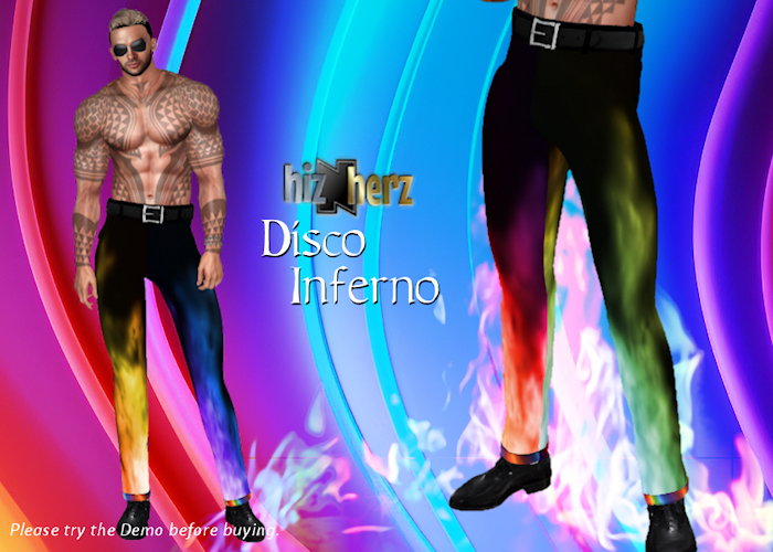 hizNherz Disco Inferno Pants Multi (Animated)