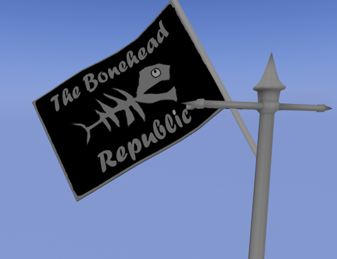 BONEHEAD REPUBLIC FLAG POLE