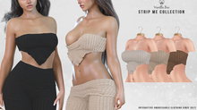 *Vanilla Bae* Laura Top - Brown 3 Pack - Strip Me - Maitreya / LaraX / Legacy / Ebody Reborn / Waifu