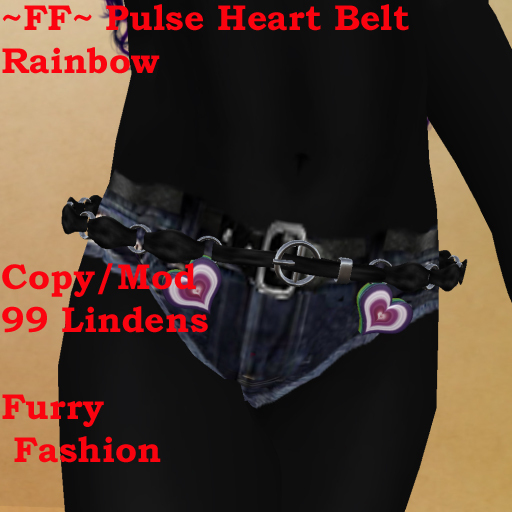 ~FF~ Pulse Heart Belt Rainbow