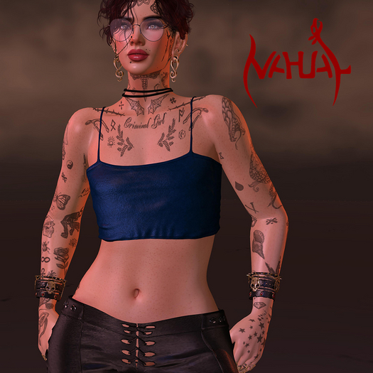 Nahual: Tank Top Blue - LaraX Flat
