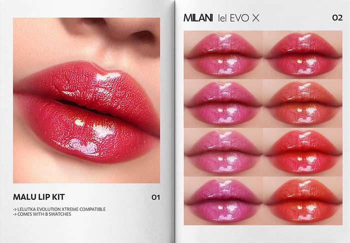 MILANI - "MALU" LIP KIT / FATPACK