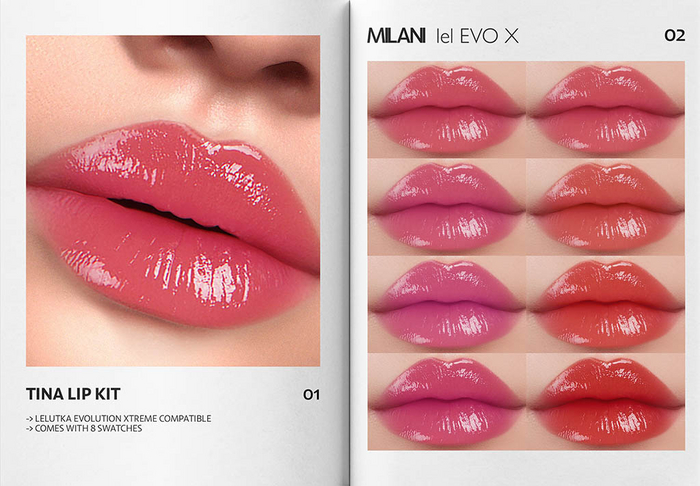 MILANI - "TINA" LIP KIT / FATPACK