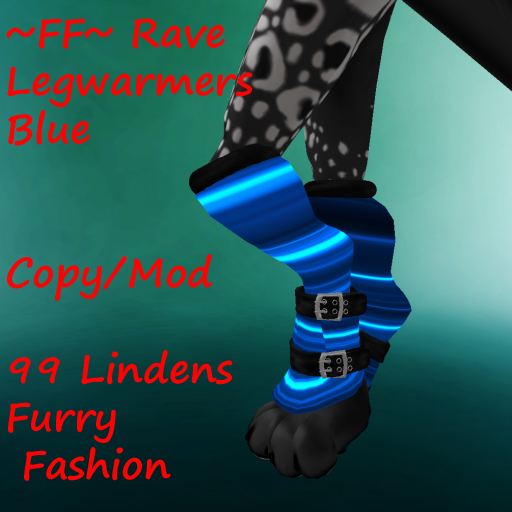 ~FF~ Rave Legwarmers Blue