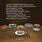 Captain's Table Seafood Set Chrome