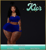 - K - PARIS SHORTS  - BLUE