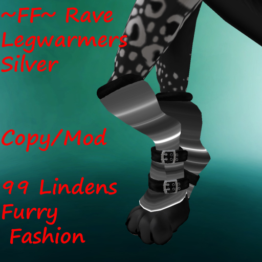 ~FF~ Rave Legwarmers Silver