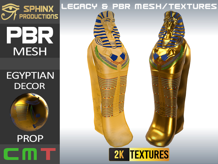 PBR DECOR - SARCOPHAGUS 09 (CLEOPATRA)