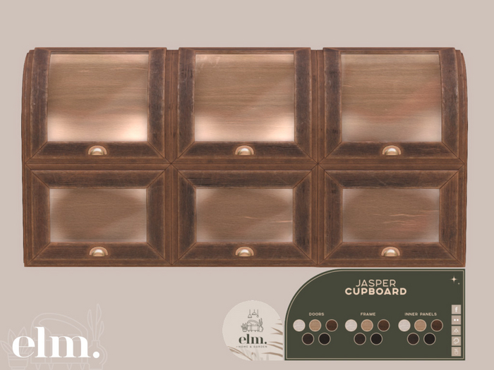 Elm. Jasper Round Top Cupboard [FATPACK]