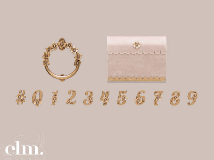 Elm. Milly Entrance Decor [Gold Fatpack]