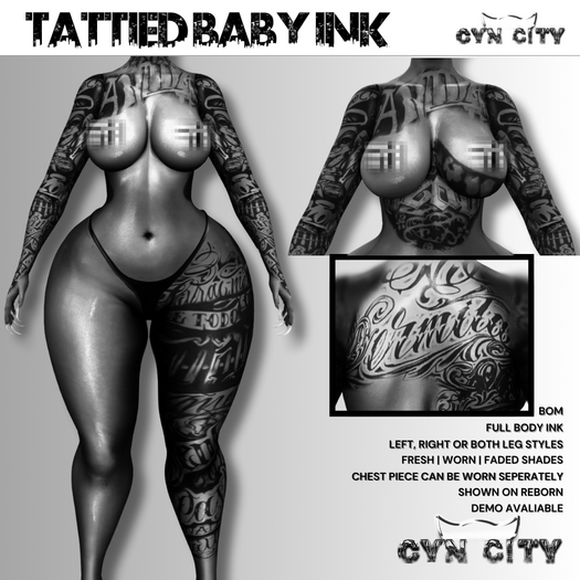 CYN CITY: Tattied Baby Ink Demo