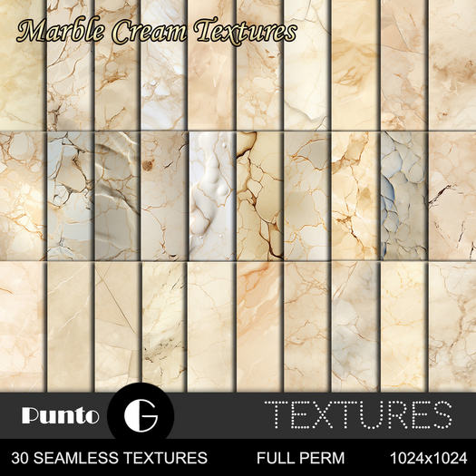 Full Perm Textures - Marble Cream