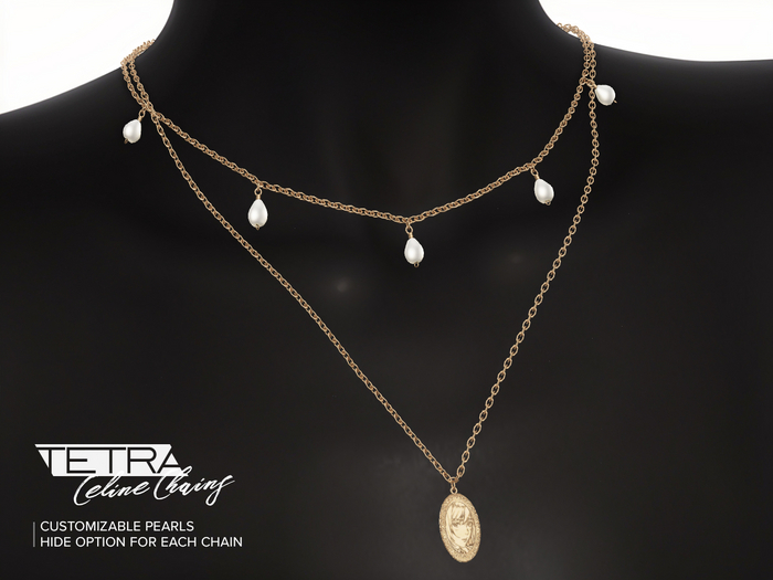 TETRA - Celine Necklaces (White Gold)