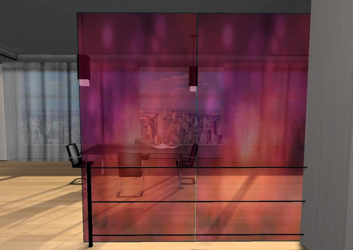 Transparent glass glowing_pretty