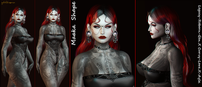 ::G.B-Maaka Shape-Lelutka Ubon EvoX Head:: Witch- Vampire