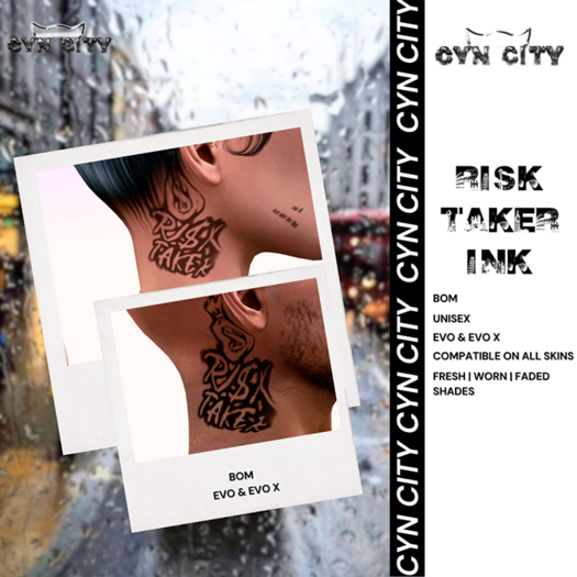 CYN CITY: Faith ov Fear Neck Ink