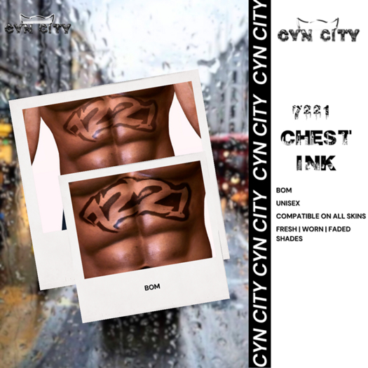 CYN CITY: Chest Piece Ink