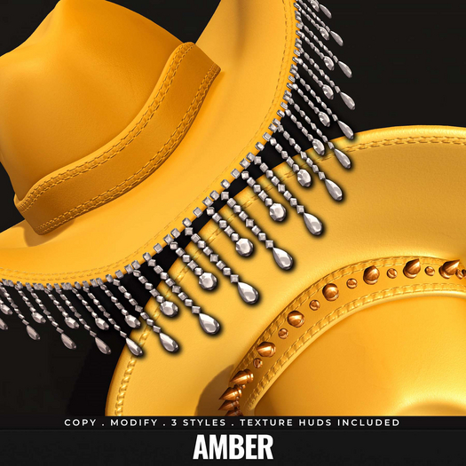 [BL] Cris cowboy hat // amber