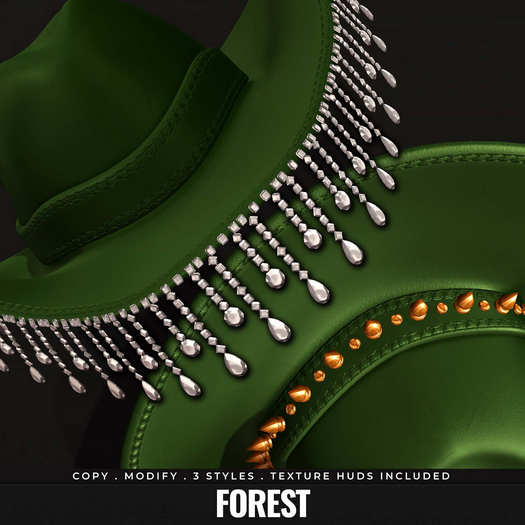 [BL] Cris cowboy hat // forest