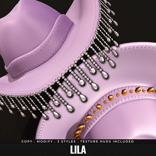 [BL] Cris cowboy hat // lila