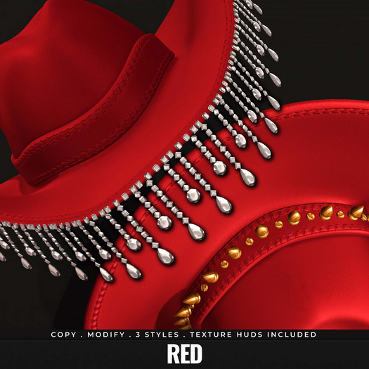 [BL] Cris cowboy hat // red
