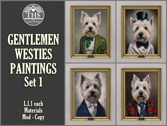 PAINTINGS - WESTIE - WESTIES - DOG - PICTURE - PAINTING