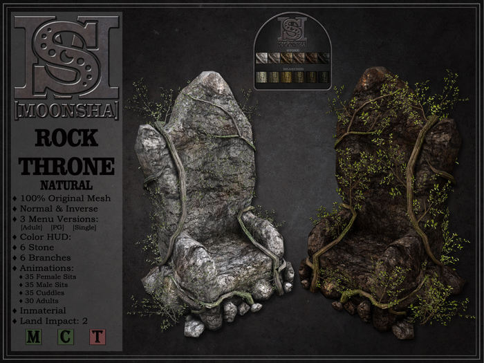[MoonSha] Rock Throne - Natural
