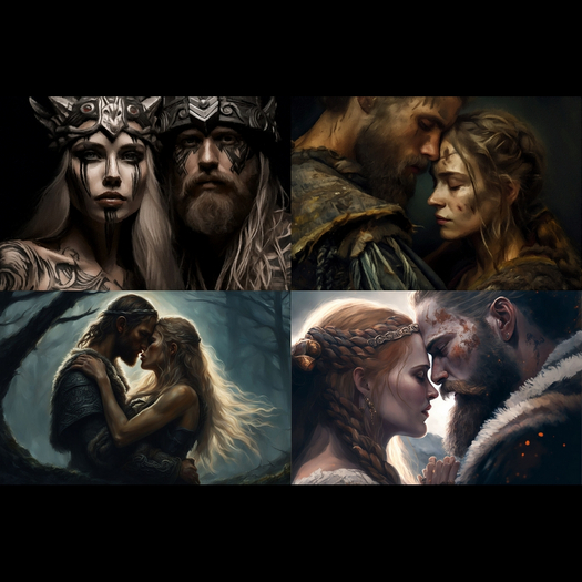 CANVAS VIKING COUPLE Wear me!