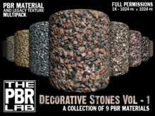 The PBR Lab - Decorative Stones Vol 1 Multipack - PBR Materials & 3D Textures