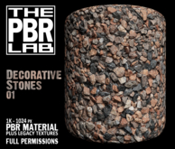The PBR Lab - Decorative Stones 01 - PBR Material & 3D Textures