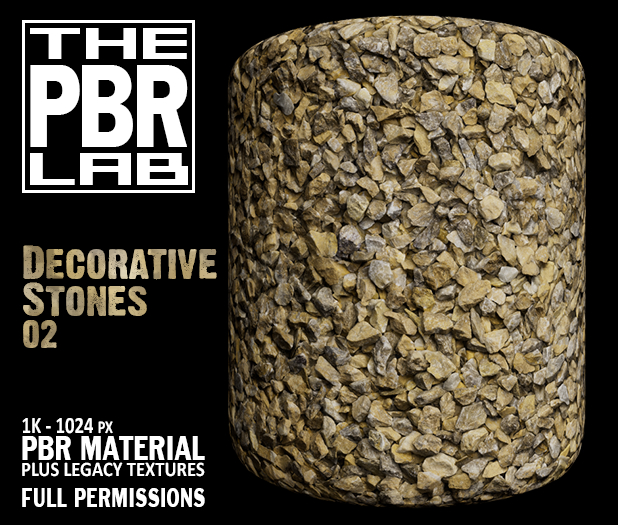 The PBR Lab - Decorative Stones 02 - PBR Material & 3D Textures