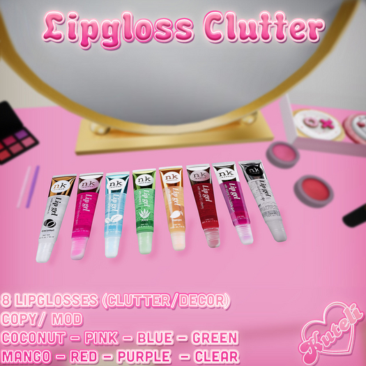 Kuteli // Lipgloss Clutter - FATPACK