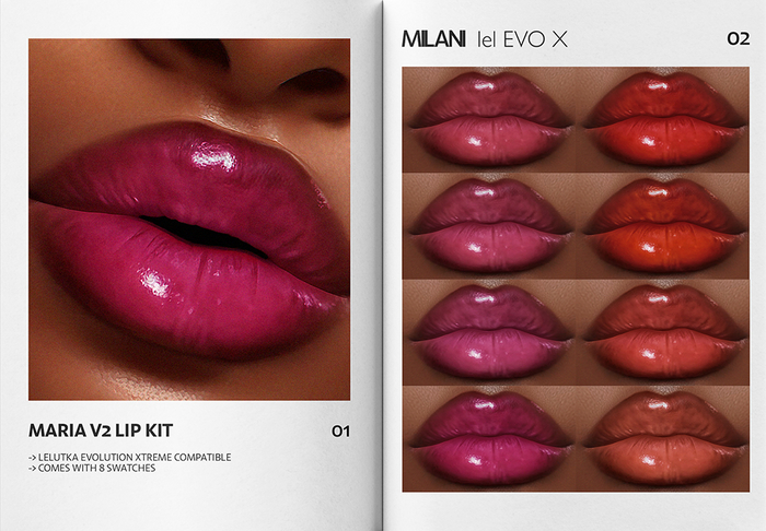 MILANI - "MARIA V2" LIP KIT / FATPACK
