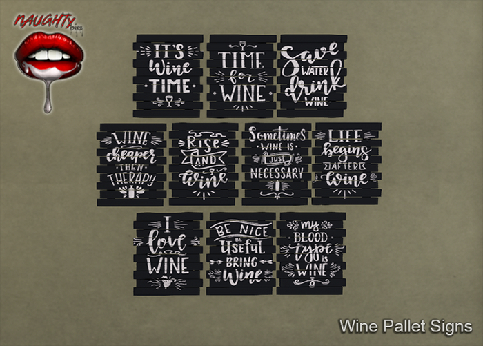 [NB] ~ Wine Pallet Signs