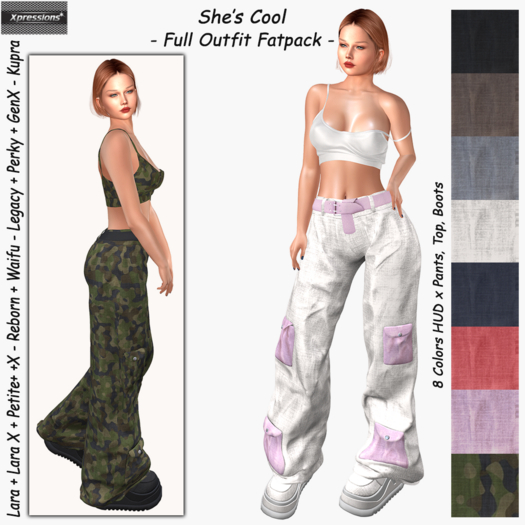 [Xprs] - She's Cool Outift FATPACK (LaraX included)