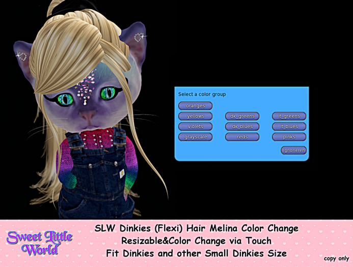 SLW Dinkies Hair Melina Color Change