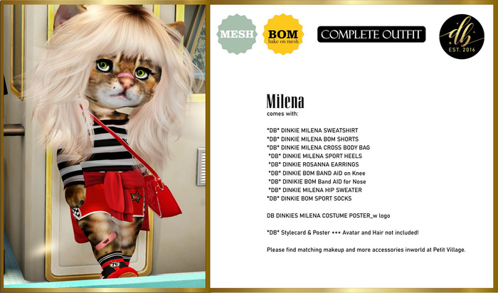 *DB* DINKIES MILENA SUMMER OUTFIT*