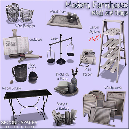 Second Spaces - Modern Farmhouse - metal console