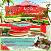 [LaFranG]Watermelon party full set ( 18 pcs )