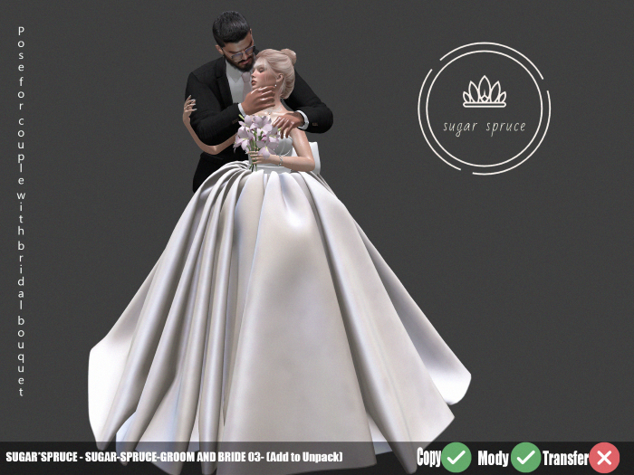 SUGAR SPRUCE -GROOM AND BRIDE  03  (ADD TO UNPACK)