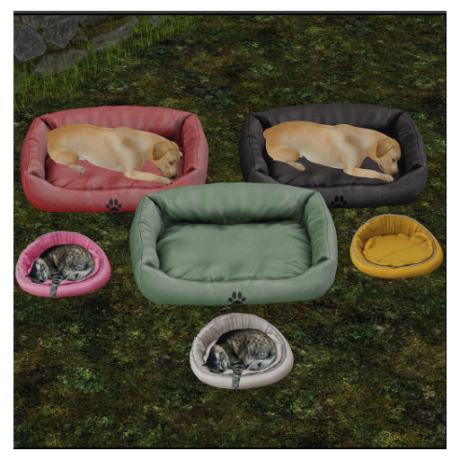 Red Dog Bed - [MyStory]