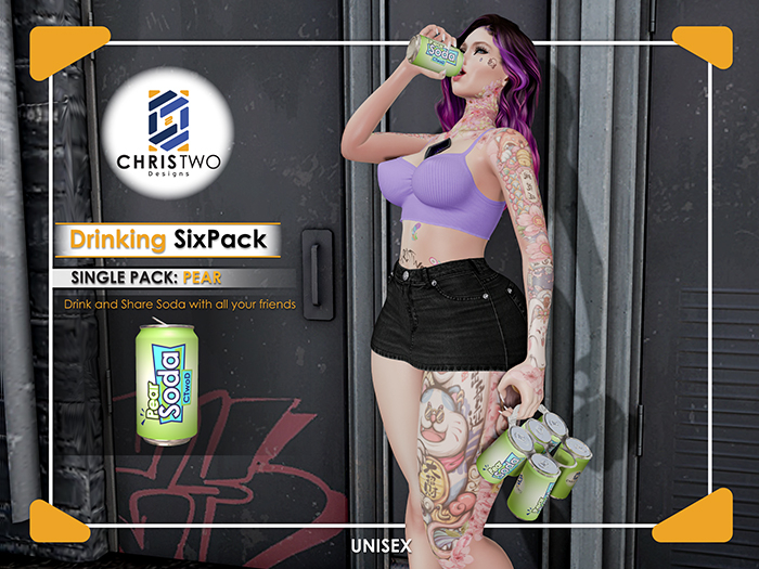 Drinking SixPack - Pear Soda - [Chris Two Designs]